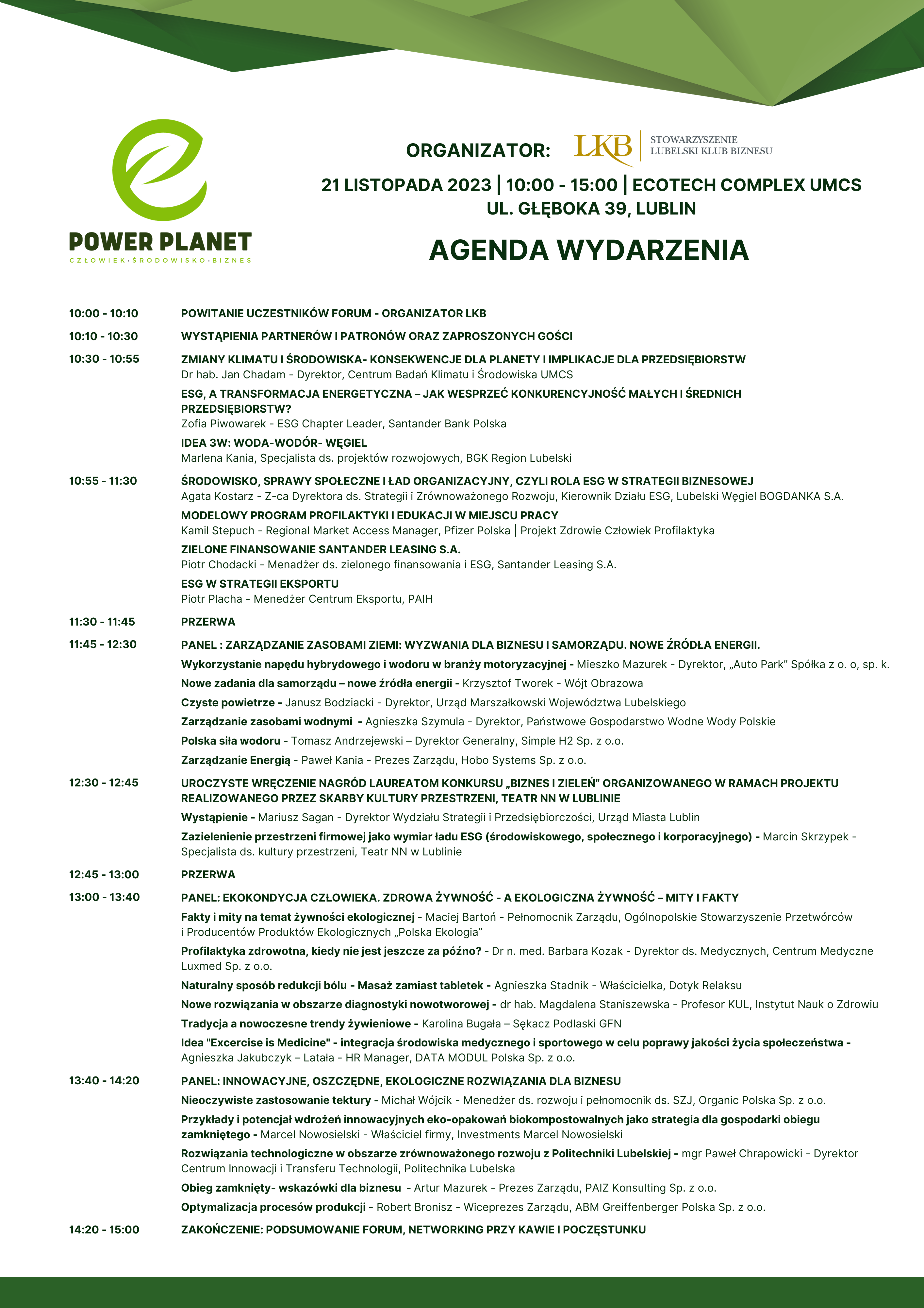 Read more about the article Power Planet – agenda wydarzenia